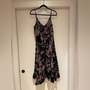 Anthropologie Burnout Velvet Dress